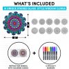 Hula Home Stained Glass Mandala Art Kit - DIY Window Clings with Markers, 10 Suncatchers - Perfect Hobby for Adults, Kids, Teens & Seniors - Ideal Gift for Beginners, Women & Elderly mandalay bay las vegas