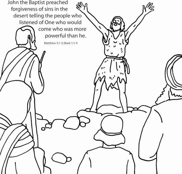 Memory Cross John The Baptist Craft Coloring Card 12/Pack 30021b john locke