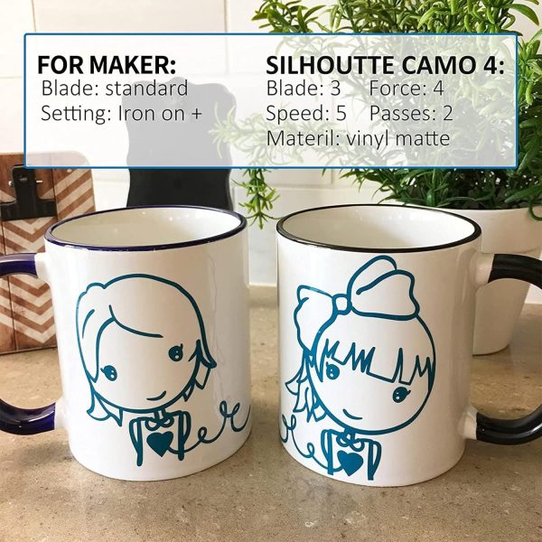 Lya Vinyl 65 Pack Permanent Vinyl, Self Adhesive Vinyl Sheets for Cutting Machine, Permanent Outdoor Sheets for Party Decoration, Sticker, DIY Mug, Car Decal-2