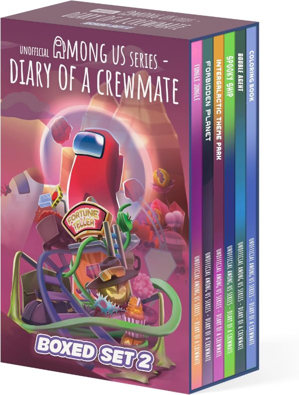 Among Us Inspired Boxed Set: 5 Epic Adventure Story Chapter Books (plus Bonus Coloring Book) for Kids Young Gaming Fans - Unofficial & Independent, Gift for Children Boys & Girls 8-12 years-0