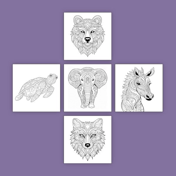 ArtPops Coloring Boxes – Pop-Up Pre-Printed Coloring Box Set – DIY Wall Art Kit for Teens & Adults – Eco-Friendly, Easy to Hang, No Frame Needed – 5-Pack, Wild Mandalas-4