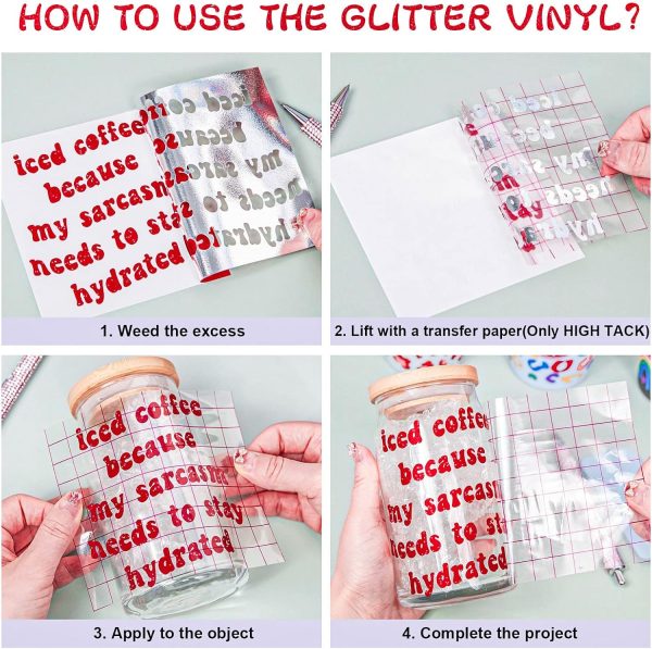 VINYL FROG Shimmer Adhesive Vinyl 12"x60" Red Glitter Craft Permanent Vinyl for Craft Cutter for Home Decor frog costume