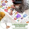 Nicime 118 * 11.8inch Cute Princess Coloring Roll, DIY Drawing Roll for Kid, Children Painting Paper for Classroom Home Wall Supplies Favor-4