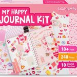 jackinthebox DIY Journal for Girls Ages 8-12, 242 pcs, Journaling kit, Tween Scrapbook, Includes 10 Mental Health Exercises, Girls Diary 8 9 10 11 12 Years-0