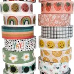 ZYNSHE Washi Tape Set of 16 Rolls of 15 mm Wide Cute Decorative Washi Tape for Journaling, Scrapbook, Washy Crafts, Bullet Journals, Planners, DIY Décor, Gift Wrapping, Craft Supplies (Splash) washington post