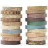 YUBX Vintage Washi Tape Set 20 Rolls Skinny Retro Decorative Antique Patterns Masking Tapes for Arts, DIY Crafts, Journals, Planners, Scrapbook, Wrapping (Vintage) tapestry
