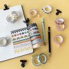 ZYNSHE Washi Tape Set of 16 Rolls of 15 mm Wide Cute Decorative Washi Tape for Journaling, Scrapbook, Washy Crafts, Bullet Journals, Planners, DIY Décor, Gift Wrapping, Craft Supplies (Splash)-4