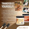 Photo Transfer Medium Gel for Transferring Photos to Wood and Other Hard Surfaces | Premium Clear Drying Solution for Beautiful Results on Your DIY Crafts and Personalized Gifts | 8oz fork