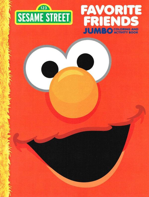 Bendon Publishing International Sesame Street Elmo Jumbo Coloring Book - Favorite Friends-2