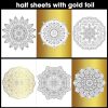 DESECRAFT Mandalas Coloring Book for Adults Relaxation - Spiral Bound Adult Coloring Book with Gold Foil Designs, Anxiety Relief & Stress Relief Gifts for Women 8.5" x 11" Tear Out Pages-4