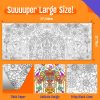 Giant Coloring Poster, Large Plant Coloring Activity Paper 75” x 31” Jumbo Size Versatile Paper DIY Painting Drawing Banner/Tablecloth for School Group Family Art Craft Activities Decoration giant eagle