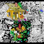 Cabin Well - 23x20 Fuzzy Velvet Detailed Coloring Poster cabin air filter