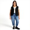 Fiorella Rubino Ballon Jeans Curvy Damen helle Waschung