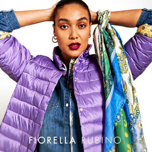 Fiorella Rubino Bluse Viskose Rundhals Curvy Größen Damen