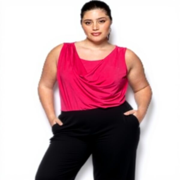 Fiorella Rubino Cropped Hose Jersey Curvy Größen Damen