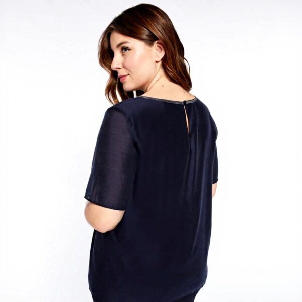 Organzabluse Fiorella Rubino Damen Curvy Size Strasssteine