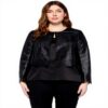 Fiorella Rubino Kurze Jacke Spitzeneffekt Curvy Size Damen