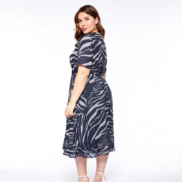 Fiorella Rubino Langdruckes Kleid Curvy Size Schwarz