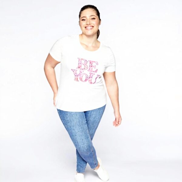 Fiorella Rubino T-Shirt Curvy Größen Jersey-Modal Damen