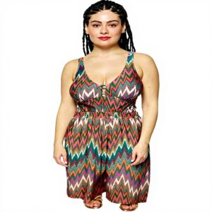 Bedruckte Strandhose Curvy Fiorella Rubino Damen Sommer