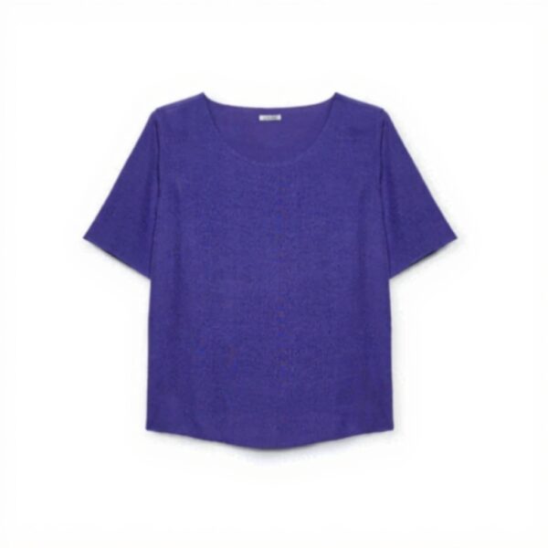 Fiorella Rubino Bluse kurze Ärmel gerade Schnitt Damen