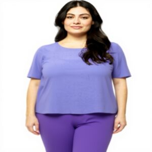 Fiorella Rubino Bluse kurze Ärmel gerade Schnitt Damen