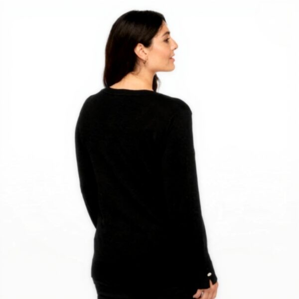 Fiorella Rubino V-Ausschnitt Pullover ECOVERO Viskose Damen