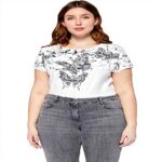 Fiorella Rubino Pailletten Jeans Curvy Size Damen