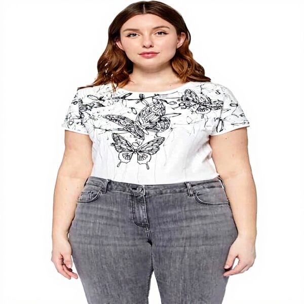 Fiorella Rubino Pailletten Jeans Curvy Size Damen