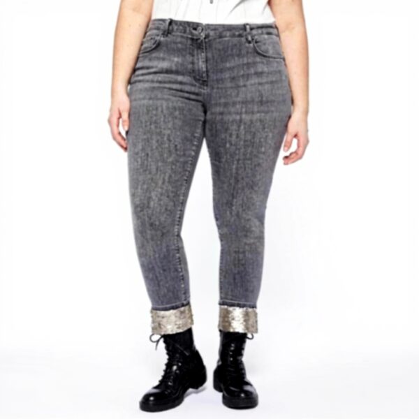Fiorella Rubino Pailletten Jeans Curvy Size Damen