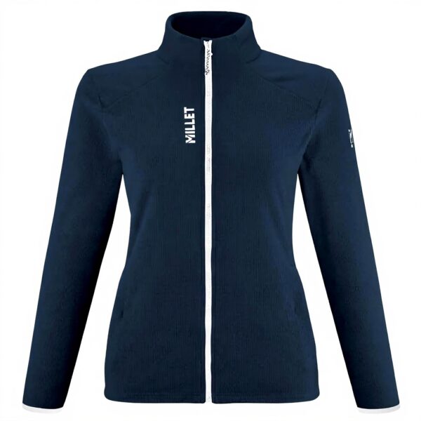MILLET Damen Fleecejacke Blau recycelt Polartec Outdoor