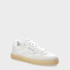 Copenhagen Sneaker Damen Weiß Creme Leder Retro Design-2
