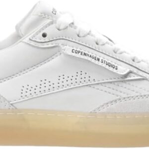 Copenhagen Sneaker Damen Weiß Creme Leder Retro Design-0
