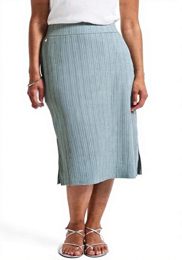 Damen Rock Rippstruktur Street One Midi Elastischer Bund