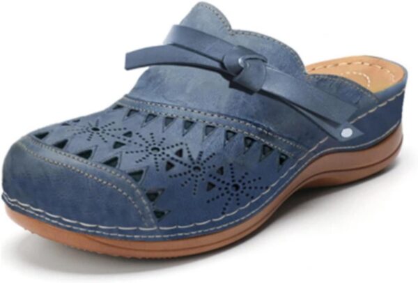 Damen Sabots Plateau Schlappen Suecos atmungsaktive-2