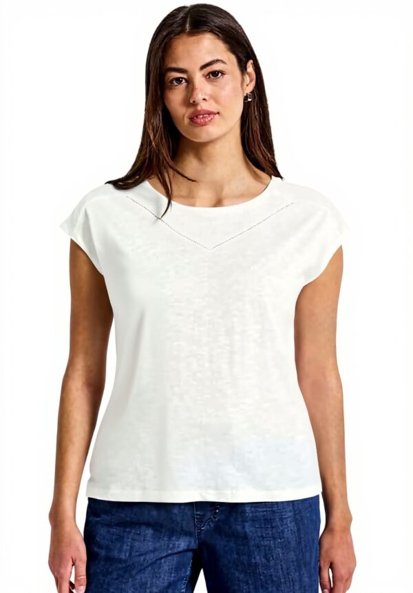 Damen Shirt mit Deko-Tape Street One Baumwoll-Modalmix