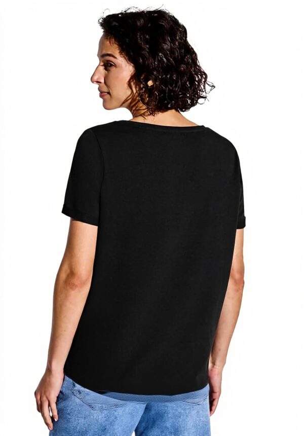 Damen Shirt mit Folien-Wording Street One Baumwollmix