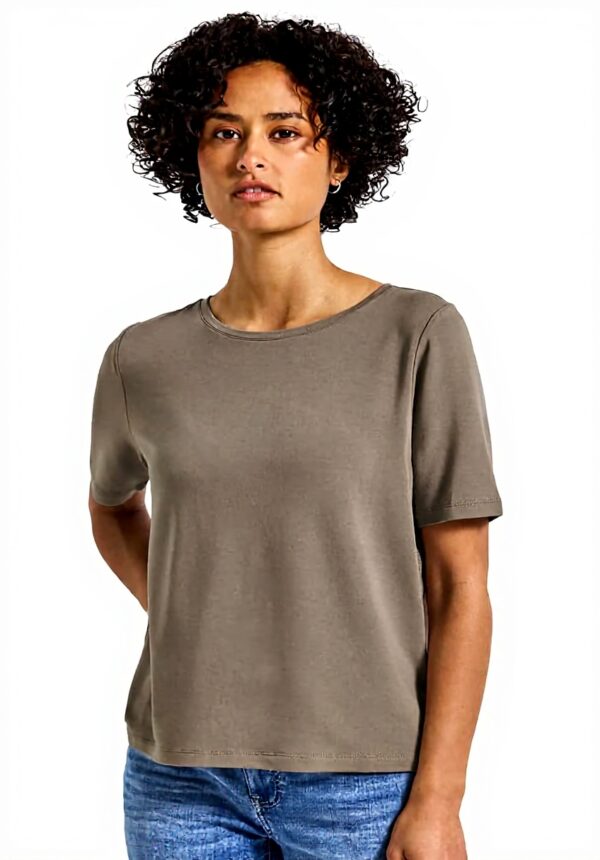 Damen Shirt Glitzerstreifen Street One T-Shirt Viskosemix