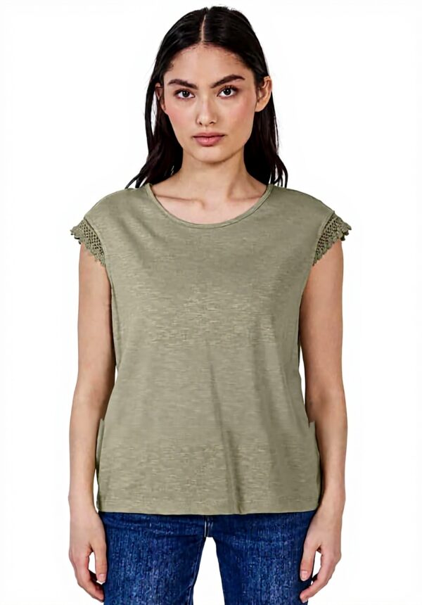 Damen Shirt mit Häkeldetails Street One Studio Modal