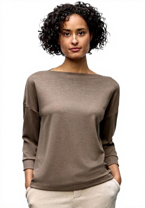 Damen Shirt U-Boot-Ausschnitt Street One Jersey Qualität