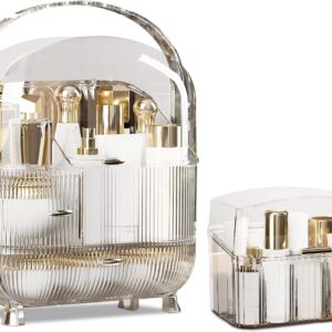 Galatée Kosmetikorganiser 180° drehbar tragbar staubdicht-0