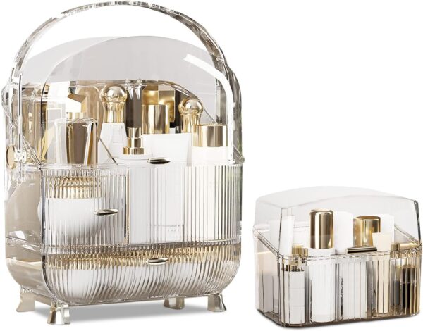 Galatée Kosmetikorganiser 180° drehbar tragbar staubdicht-0