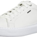 Geox Herren Sneaker U Deiven Leder Weiß Atmungsaktiv-0