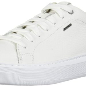 Geox Herren Sneaker U Deiven Leder Weiß Atmungsaktiv-0