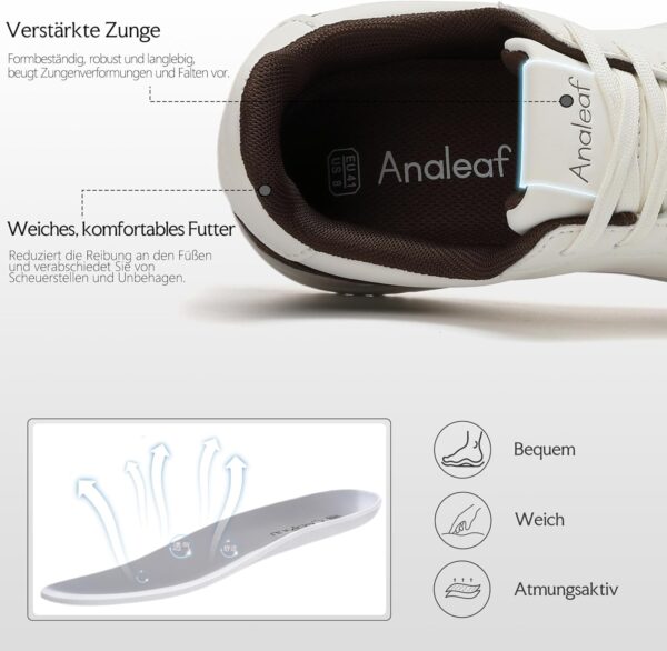 Herrenschuhe Sneaker Business Leicht Atmungsaktiv Grau-5