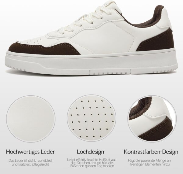 Herrenschuhe Sneaker Business Leicht Atmungsaktiv Grau-3
