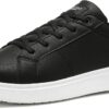Herrenschuhe Sneaker Schwarz Premium Kunstleder Bequem-0