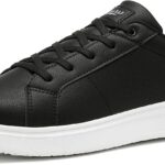 Herrenschuhe Sneaker Schwarz Premium Kunstleder Bequem-0