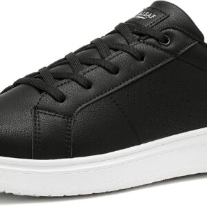 Herrenschuhe Sneaker Schwarz Premium Kunstleder Bequem-0