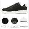 Herrenschuhe Sneaker Schwarz Premium Kunstleder Bequem-5